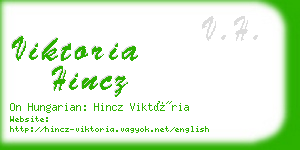 viktoria hincz business card